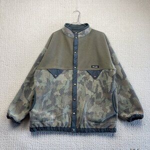VTG Polaire  Fleece Full Snap-T Military Camo (Patagonia Synchilla Style Read)